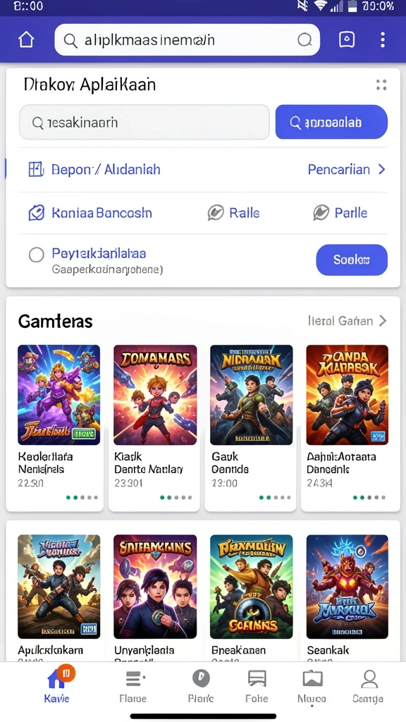 Tampilan awal yang menarik dan intuitif.