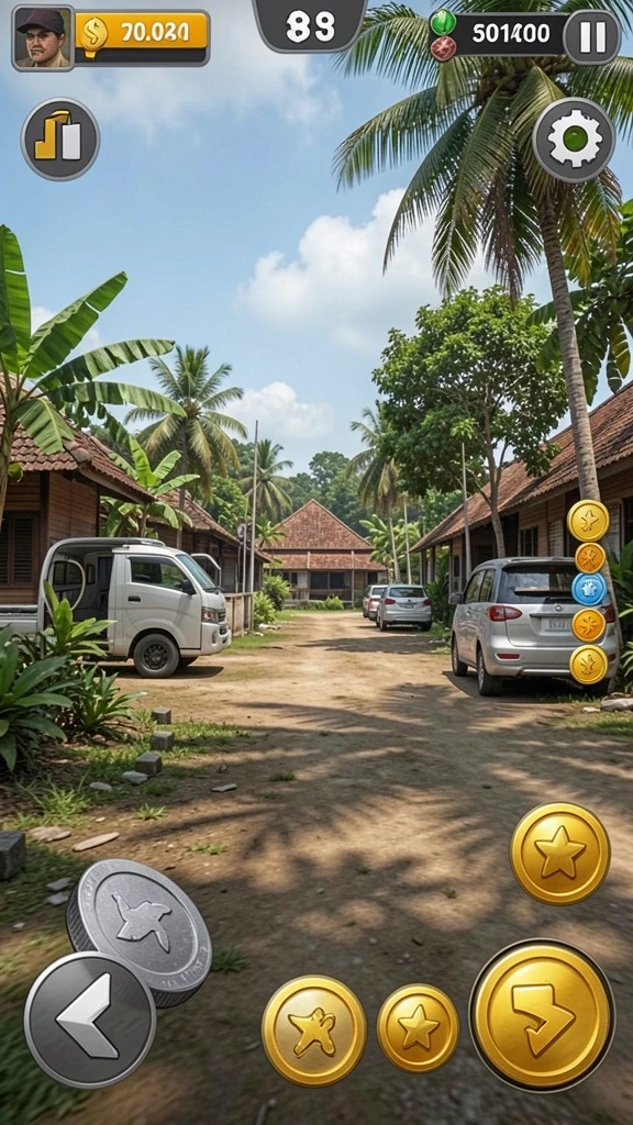 Tangkapan layar menampilkan adegan aksi mendebarkan dari game.
