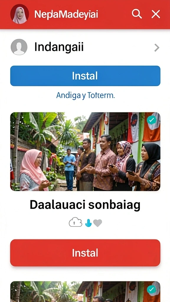 Tampilan awal yang menawan dan user-friendly.