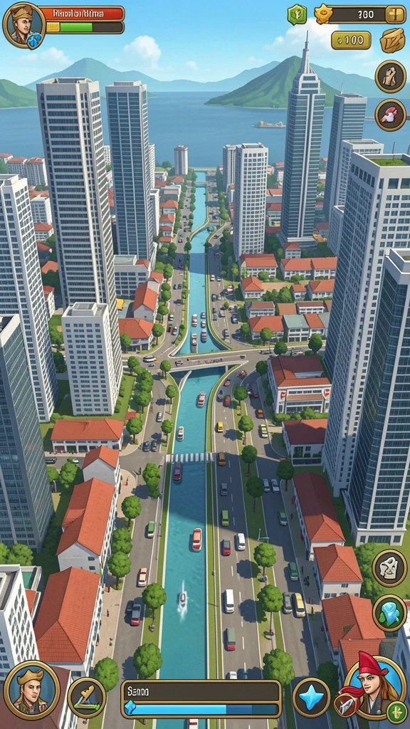 Tampilan grafis yang menarik dan modern.