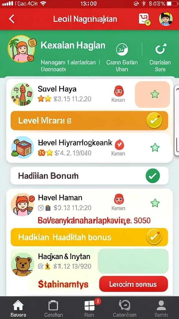 Ilustrasi level baru yang menambah keseruan permainan.