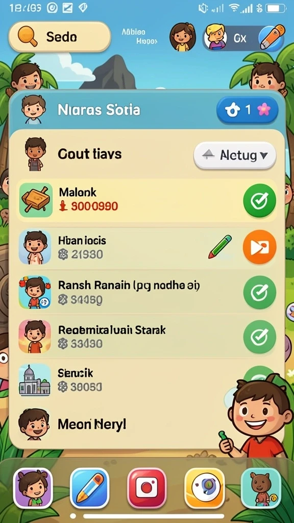 Tampilan antarmuka yang sederhana dan menarik.