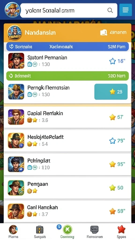 Sistem pertukaran token antar pemain yang interaktif.