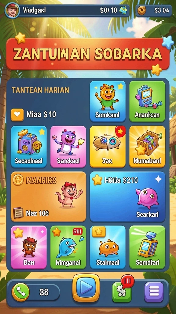 Mode permainan multiplayer yang seru dan interaktif.