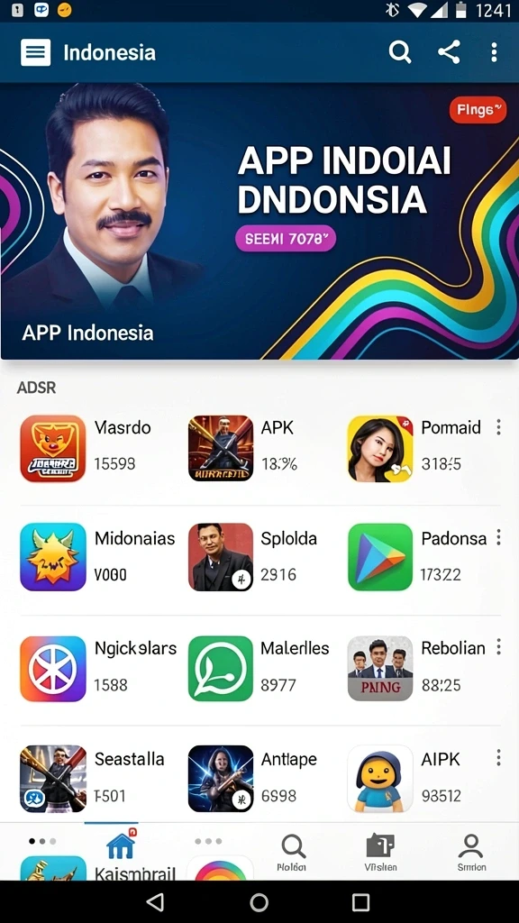 Tampilan awal LUCKYDF yang menarik dan penuh warna.