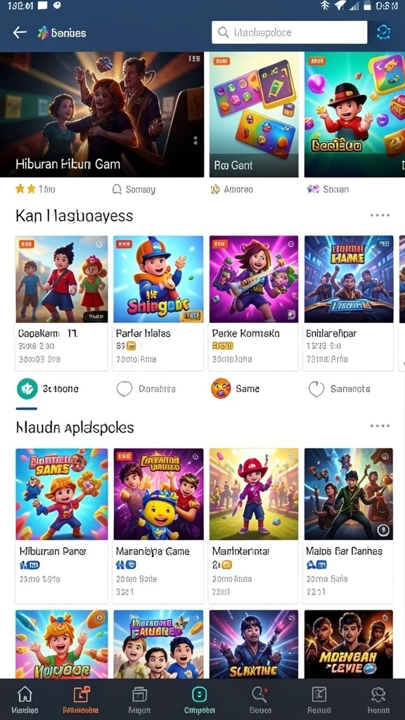 Tampilan awal game LUCKYMINO yang menarik.