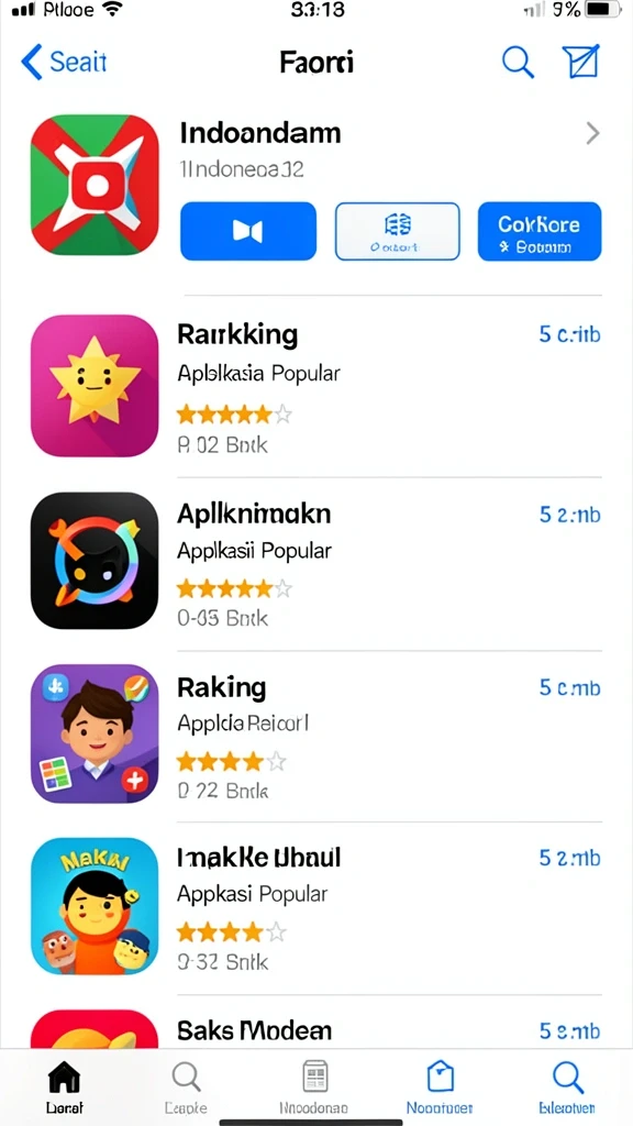Tampilan awal yang menarik dengan pilihan level.