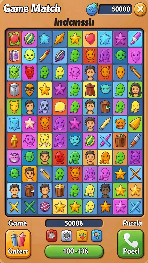 Contoh item unik yang bisa dikumpulkan di dalam game.