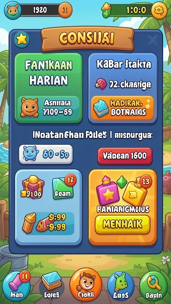 Tampilan antarmuka yang user-friendly.
