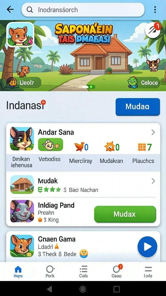 Tampilan antarmuka yang menarik dan mudah digunakan.