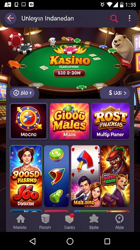 Screenshot dari level yang penuh warna dan menantang.