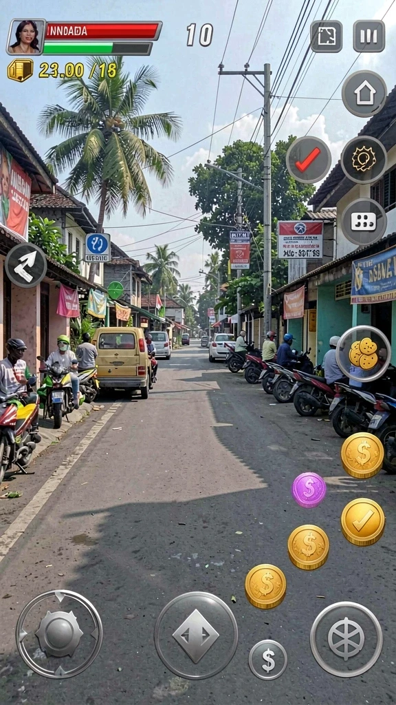 Gambar aksi seru dalam RPGAME.
