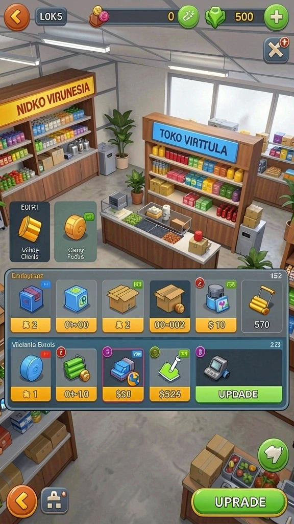 Tampilan awal aplikasi dengan menu yang mudah diakses.
