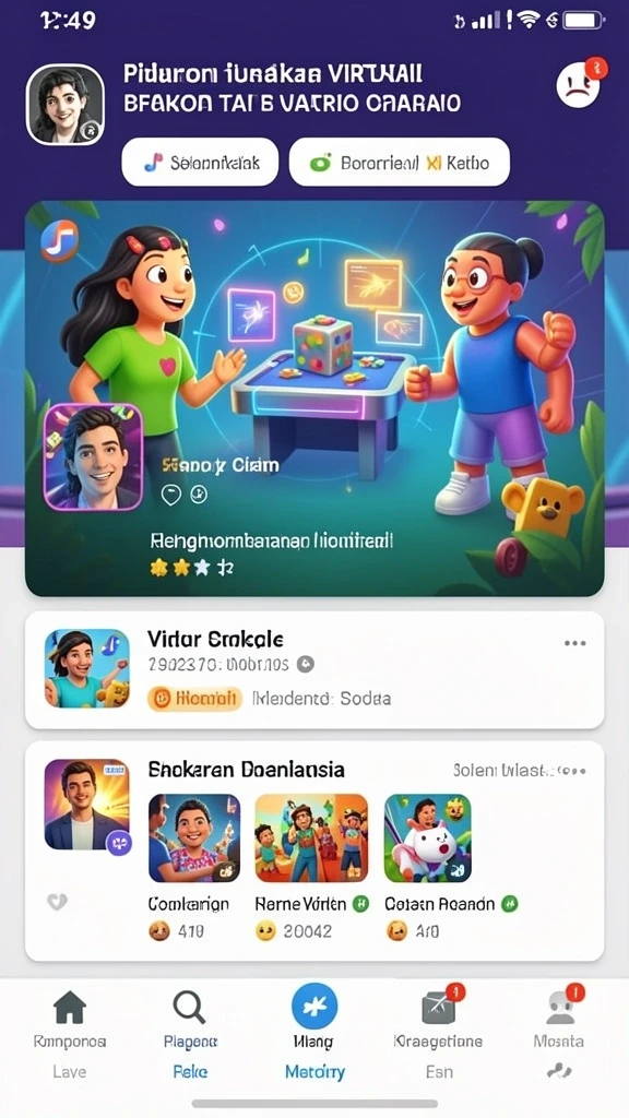 Sistem reward yang membuat permainan semakin menarik.