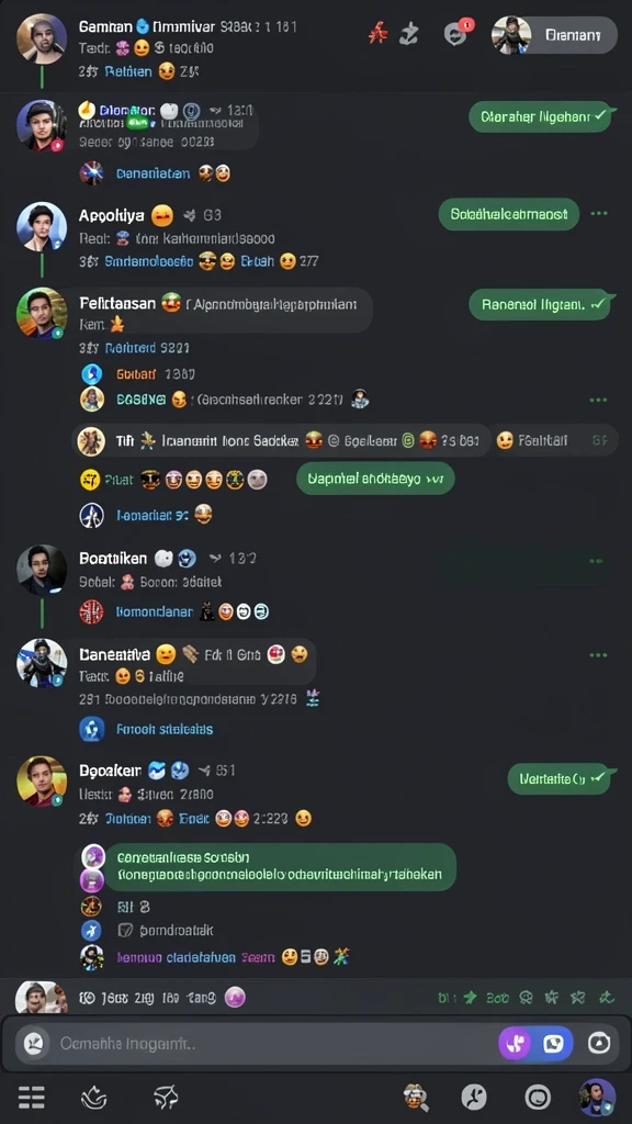 Fitur sosial yang memungkinkan interaksi dengan teman.